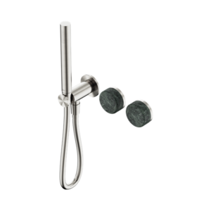 Nero Serenity Progressive Shower System With Verde Alpi Handle And Slim Shower Brushed Nickel - 24E020BN