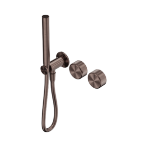 Nero Serenity Progressive Shower System With Metal Handle And Slim Shower Brushed Bronze - 24E024BZ