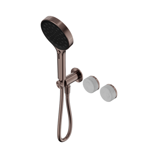 Nero Serenity Progressive Shower System With Carrara Handle And Serenity Hand Shower Brushed Bronze - 24E025BZ