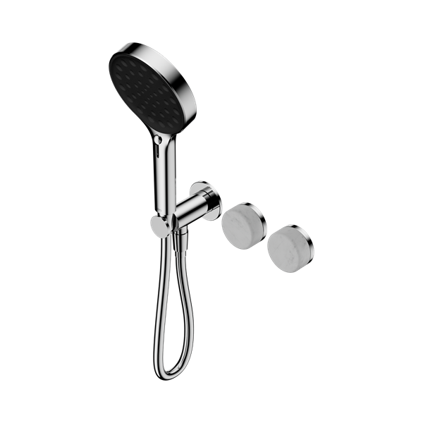 Nero Serenity Progressive Shower System With Carrara Handle And Serenity Hand Shower Chrome - 24E025CH