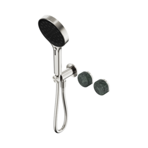 Nero Serenity Progressive Shower System With Verde Alpi Handle And Serenity Hand Shower Brushed Nickel - 24E026BN