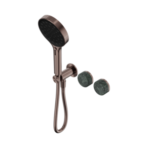 Nero Serenity Progressive Shower System With Verde Alpi Handle And Serenity Hand Shower Brushed Bronze - 24E026BZ