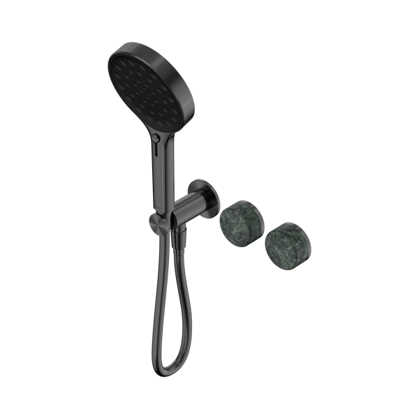 Nero Serenity Progressive Shower System With Verde Alpi Handle And Serenity Hand Shower Gun Metal - 24E026GM