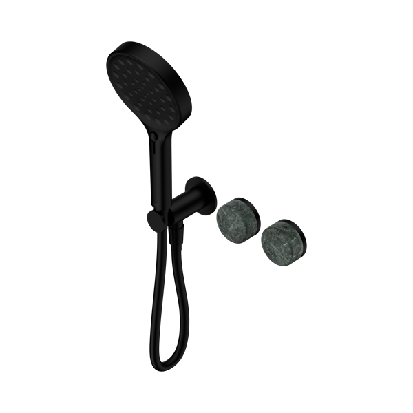 Nero Serenity Progressive Shower System With Verde Alpi Handle And Serenity Hand Shower Matte Black - 24E026MB