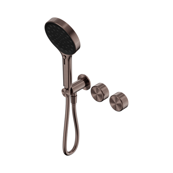 Nero Serenity Progressive Shower System With Metal Handle And Serenity Hand Shower Brushed Bronze - 24E030BZ
