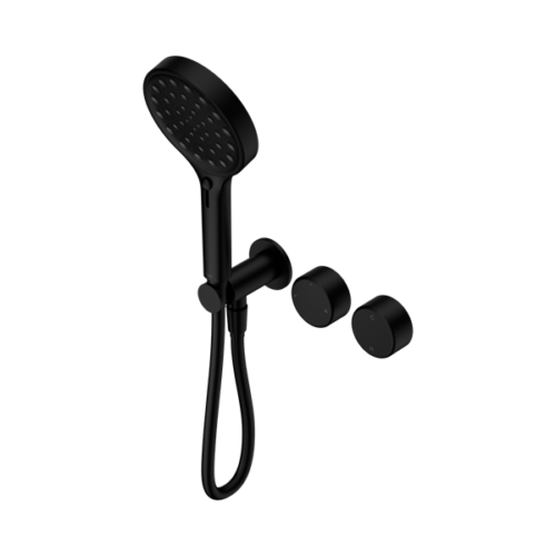 Nero Serenity Progressive Shower System With Metal Handle And Serenity Hand Shower Matte Black - 24E030MB