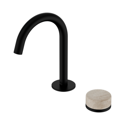 24E033MB-Serenity-Progressive-Basin-Mixer-Arc-Spout-With-Rome-Travertine-Handle-Matte-Black-Thumb.png Nero Serenity Progressive Basin Mixer Arc Spout With Rome Travertine Handle Matte Black - 24E033MB