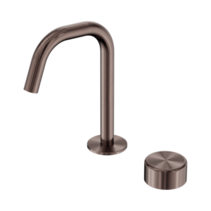 Nero Serenity Progressive Basin Mixer Edge Spout With Metal Handle Brushed Bronze - 24E048BZ