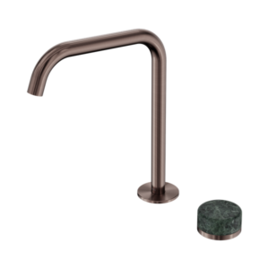 Nero Serenity Progressive Bath/Kitchen Mixer Edge Spout With Verde Alpi Handle Brushed Bronze - 24E050BZ