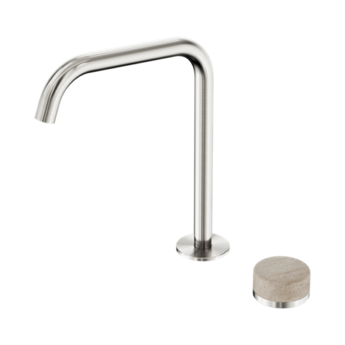 24E051BN-Serenity-Progressive-Bath-Kitchen-Mixer-Edge-Spout-With-Rome-Travertine-Handle-Brushed-Nickel-Thumb.png Nero Serenity Progressive Bath/Kitchen Mixer Edge Spout With Rome Travertine Handle Brushed Nickel - 24E051BN