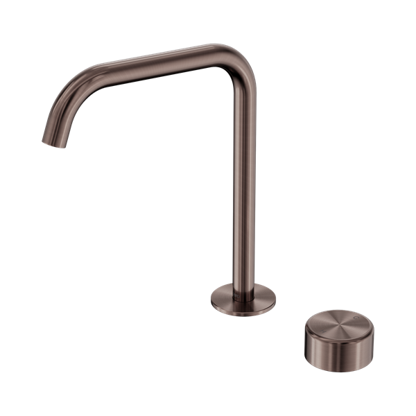 Nero Serenity Progressive Bath/Kitchen Mixer Edge Spout With Metal Handle Brushed Bronze - 24E054BZ