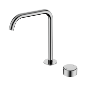 Nero Serenity Progressive Bath/Kitchen Mixer Edge Spout With Metal Handle Chrome - 24E054CH