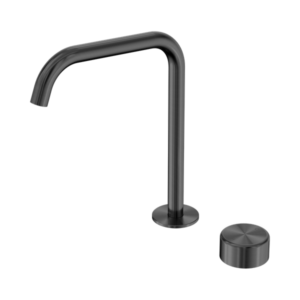 Nero Serenity Progressive Bath/Kitchen Mixer Edge Spout With Metal Handle Gun Metal - 24E054GM