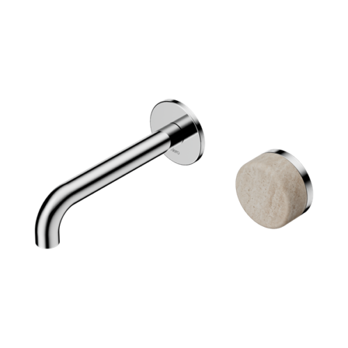 24E063CH-Serenity-Progressive-Wall-Basin-Mixer-160mm-Spout-With-Rome-Travertine-Handle-Chrome-Thumb.png Nero Serenity Progressive Wall Basin Mixer 160mm Spout With Rome Travertine Handle Chrome - 24E063CH