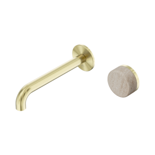 24E069BG-Serenity-Progressive-Wall-Basin-Mixer-185mm-Spout-With-Rome-Travertine-Handle-Brushed-Gold-Thumb.png Nero Serenity Progressive Wall Basin Mixer 185mm Spout With Rome Travertine Handle Brushed Gold - 24E069BG