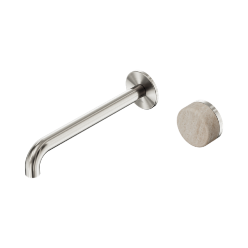 24E075BN-Serenity-Progressive-Wall-Basin-Mixer-220mm-Spout-With-Rome-Travertine-Handle-Brushed-Nickel-Thumb.png Nero Serenity Progressive Wall Basin Mixer 220mm Spout With Rome Travertine Handle Brushed Nickel - 24E075BN