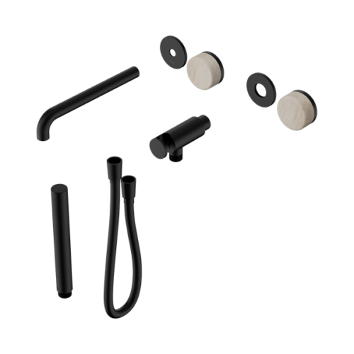 24E081MB-Serenity-Progressive-Shower-System-With-Spout-With-Rome-Travertine-Handle-And-Slim-Shower-Trim-Kit-Only-Matte-Black-Thumb.png Nero Serenity Progressive Shower System With Spout With Rome Travertine Handle And Slim Shower Trim Kit Only Matte Black - 24E081MB