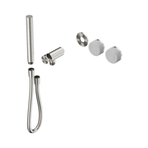 Nero Serenity Progressive Shower System With Carrara Handle And Slim Shower Trim Kit Only Brushed Nickel - 24E091BN