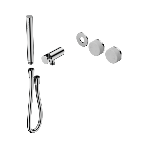 Nero Serenity Progressive Shower System With Carrara Handle And Slim Shower Trim Kit Only Chrome - 24E091CH