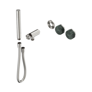 Nero Serenity Progressive Shower System With Verde Alpi Handle And Slim Shower Trim Kit Only Brushed Nickel - 24E092BN