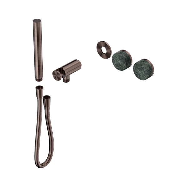 Nero Serenity Progressive Shower System With Verde Alpi Handle And Slim Shower Trim Kit Only Brushed Bronze - 24E092BZ
