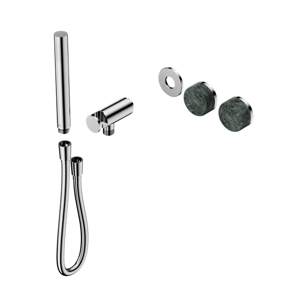 Nero Serenity Progressive Shower System With Verde Alpi Handle And Slim Shower Trim Kit Only Chrome - 24E092CH