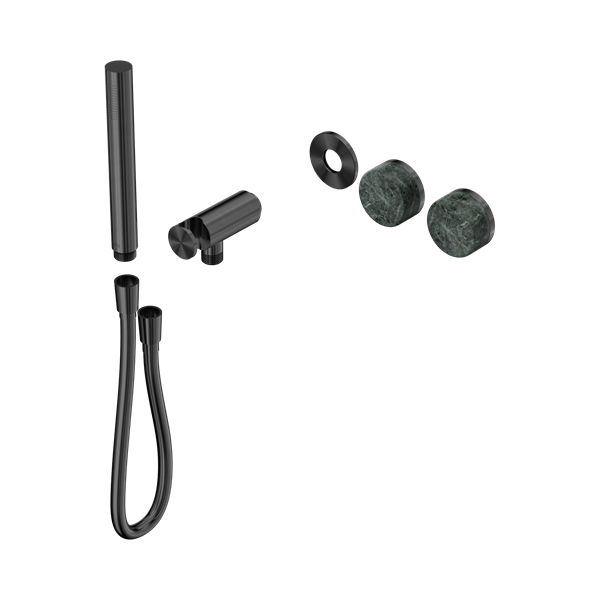 Nero Serenity Progressive Shower System With Verde Alpi Handle And Slim Shower Trim Kit Only Gun Metal - 24E092GM