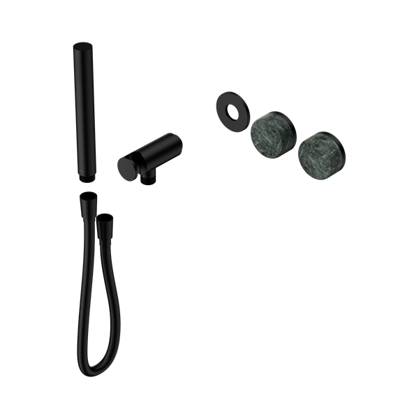 Nero Serenity Progressive Shower System With Verde Alpi Handle And Slim Shower Trim Kit Only Matte Black - 24E092MB