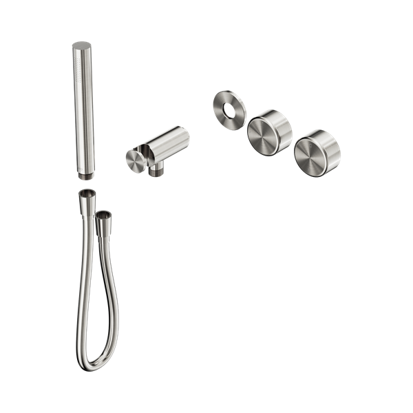 Nero Serenity Progressive Shower System With Metal Handle And Slim Shower Trim Kit Only Brushed Nickel - 24E096BN