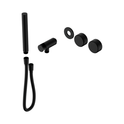 Nero Serenity Progressive Shower System With Metal Handle And Slim Shower Trim Kit Only Matte Black - 24E096MB