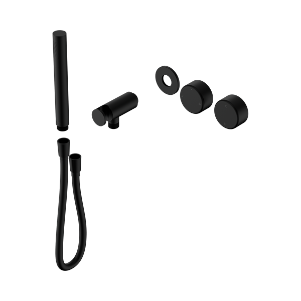 Nero Serenity Progressive Shower System With Metal Handle And Slim Shower Trim Kit Only Matte Black - 24E096MB