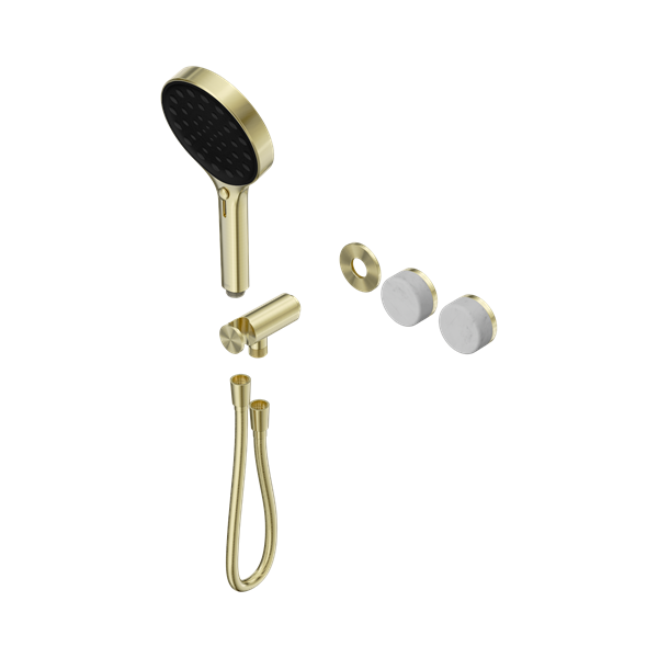 Nero Serenity Progressive Shower System With Carrara Handle And Serenity Hand Shower Trim Kit Only Brushed Gold - 24E097BG