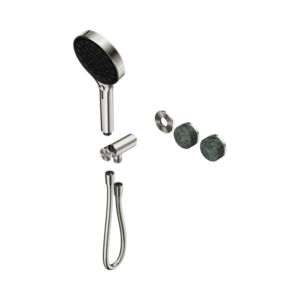 Nero Serenity Progressive Shower System With Verde Alpi Handle And Serenity Hand Shower Trim Kit Only Brushed Nickel - 24E098BN