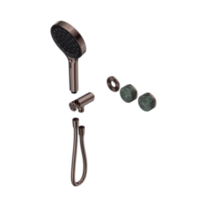 Nero Serenity Progressive Shower System With Verde Alpi Handle And Serenity Hand Shower Trim Kit Only Brushed Bronze - 24E098BZ