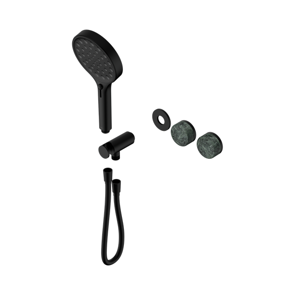 Nero Serenity Progressive Shower System With Verde Alpi Handle And Serenity Hand Shower Trim Kit Only Matte Black - 24E098MB