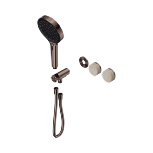 Nero Serenity Progressive Shower System With Rome Travertine Handle And Serenity Hand Shower Trim Kit Only Brushed Bronze - 24E099BZ