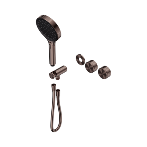 Nero Serenity Progressive Shower System With Metal Handle And Serenity Hand Shower Trim Kit Only Brushed Bronze - 24E102BZ