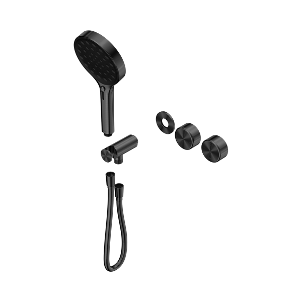 Nero Serenity Progressive Shower System With Metal Handle And Serenity Hand Shower Trim Kit Only Gun Metal - 24E102GM