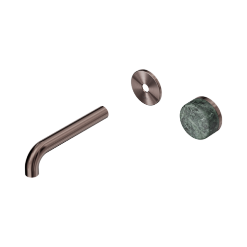 24E104BZ-Serenity-Progressive-Wall-Basin-Mixer-160mm-Spout-With-Verde-Alpi-Handle-Trim-Kit-Only-Brushed-Bronze-Thumb.png Nero Serenity Progressive Wall Basin Mixer 160mm Spout With Verde Alpi Handle Trim Kit Only Brushed Bronze - 24E104BZ