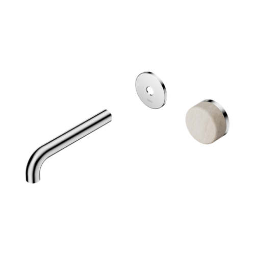24E105CH-Serenity-Progressive-Wall-Basin-Mixer-160mm-Spout-With-Rome-Travertine-Handle-Trim-Kit-Only-Chrome-Thumb.png Nero Serenity Progressive Wall Basin Mixer 160mm Spout With Rome Travertine Handle Trim Kit Only Chrome - 24E105CH