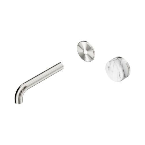 24E106BN-Serenity-Progressive-Wall-Basin-Mixer-160mm-Spout-With-Arabescato-Corchia-Handle-Trim-Kit-Only-Brushed-Nickel-Thumb.png Nero Serenity Progressive Wall Basin Mixer 160mm Spout With Arabescato Corchia Handle Trim Kit Only Brushed Nickel - 24E106BN