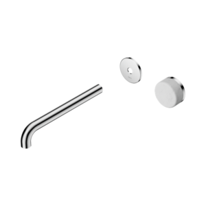 Nero Serenity Progressive Wall Basin Mixer 220mm Spout With Carrara Handle Trim Kit Only Chrome - 24E115CH
