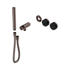Nero Serenity Progressive Shower System With Marquina Black Handle And Slim Shower Trim Kit Only Brushed Bronze - 24E123BZ
