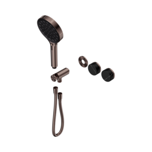 Nero Serenity Progressive Shower System With Marquina Black Handle And Serenity Hand Shower Trim Kit Only Brushed Bronze - 24E124BZ