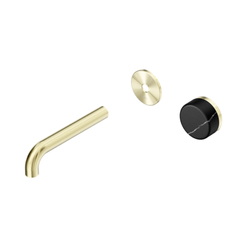 24E125BG-Serenity-Progressive-Wall-Basin-Mixer-160mm-Spout-With-Marquina-Black-Handle-Trim-Kit-Only-Brushed-Gold-Thumb.png Nero Serenity Progressive Wall Basin Mixer 160mm Spout With Marquina Black Handle Trim Kit Only Brushed Gold - 24E125BG