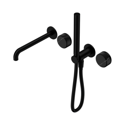24E129MB-Serenity-Progressive-Shower-System-With-Spout-With-Marquina-Black-Handle-And-Slim-Shower-Matte-Black-Thumb.png Nero Serenity Progressive Shower System With Spout With Marquina Black Handle And Slim Shower Matte Black - 24E129MB