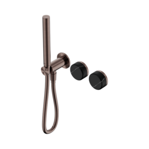 Nero Serenity Progressive Shower System With Marquina Black Handle And Slim Shower Brushed Bronze - 24E131BZ
