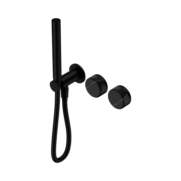 Nero Serenity Progressive Shower System With Marquina Black Handle And Slim Shower Matte Black - 24E131MB