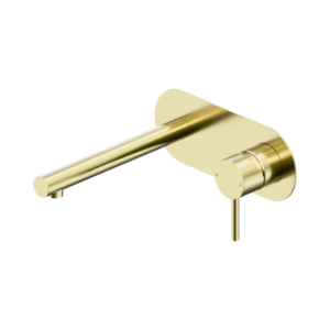 Nero Dolce II Wall Basin/Bath Mixer Brushed Gold - 25B005BG