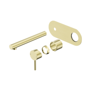 Nero Dolce II Wall Basin/Bath Mixer Trim Kits Only Brushed Gold - 25B007BG